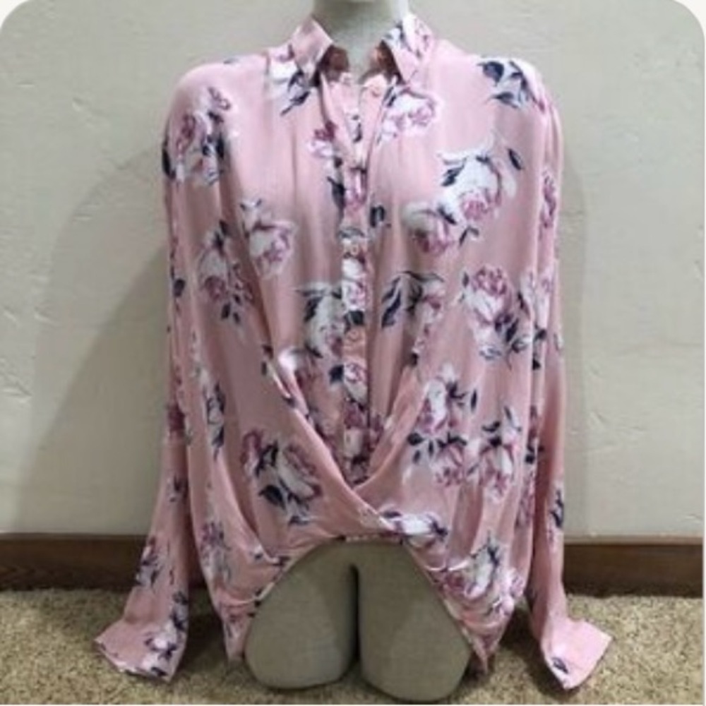 Umgee/ NWT/Floral High Low Cross/Front Hem Convertible Sleeve / various S and L - Picture 3 of 10